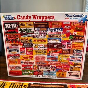 White Mountain Candy Wrappers Puzzle - Multicolor